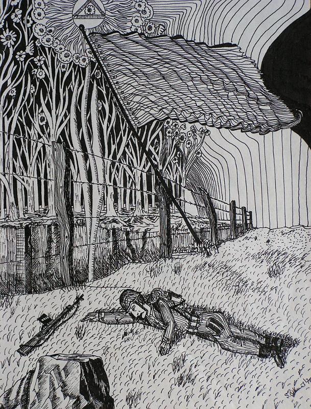 Der Übergang, 1975, Tusche, 21x30.jpg